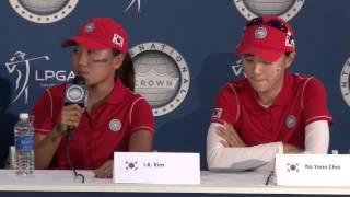 I.K. Kim and Na Yeon Choi shoot 61 to win their match