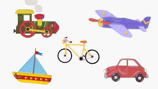 Mezzi di trasporto - La canzone dei veicoli - Cartoni animati con macchinine per bambini 🚗 ✈️ 🚲 🚤 🚂