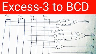 Excess 3 Code to BCD code Converter Design
