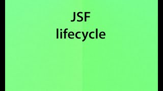 v32 JSF lifecycle