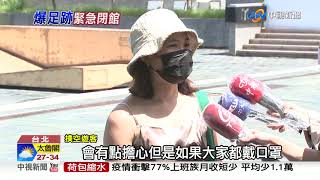 扯! 確診者參觀後八天 北美館才獲通知急閉館│中視新聞 20210725