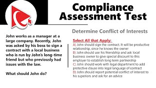 Compliance Pre-Employment Assessment Test Solved and Explained