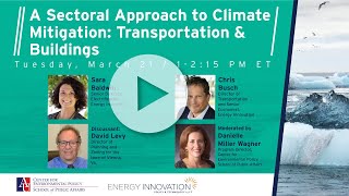 A Sectoral Approach to Climate Mitigation: Transportation and Buildings