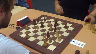 GM Nikita Meshkovs - IM Tomas Laurusas, Queen's pawn opening, Blitz chess