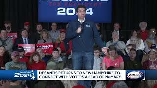 Ron DeSantis returns to New Hampshire to connect with voters ahead of primary