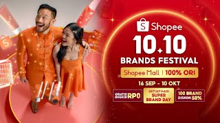 Belanja 100% ORI di Shopee 10.10 Brands Festival