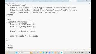 How to create basic calculator code by using php language