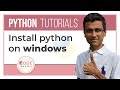 Python Tutorial - 1. Install python on windows