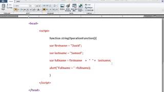 ADD TWO STRINGS IN JAVASCRIPT DEMO