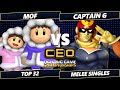 CEO 2024 - MOF (Ice Climbers) Vs. Captain G (Captain Falcon) Smash Melee - SSBM