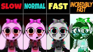 Incredibox Sprunki: New Swapped - SLOW vs NORMAL vs FAST vs INCREDIBLY FAST Version