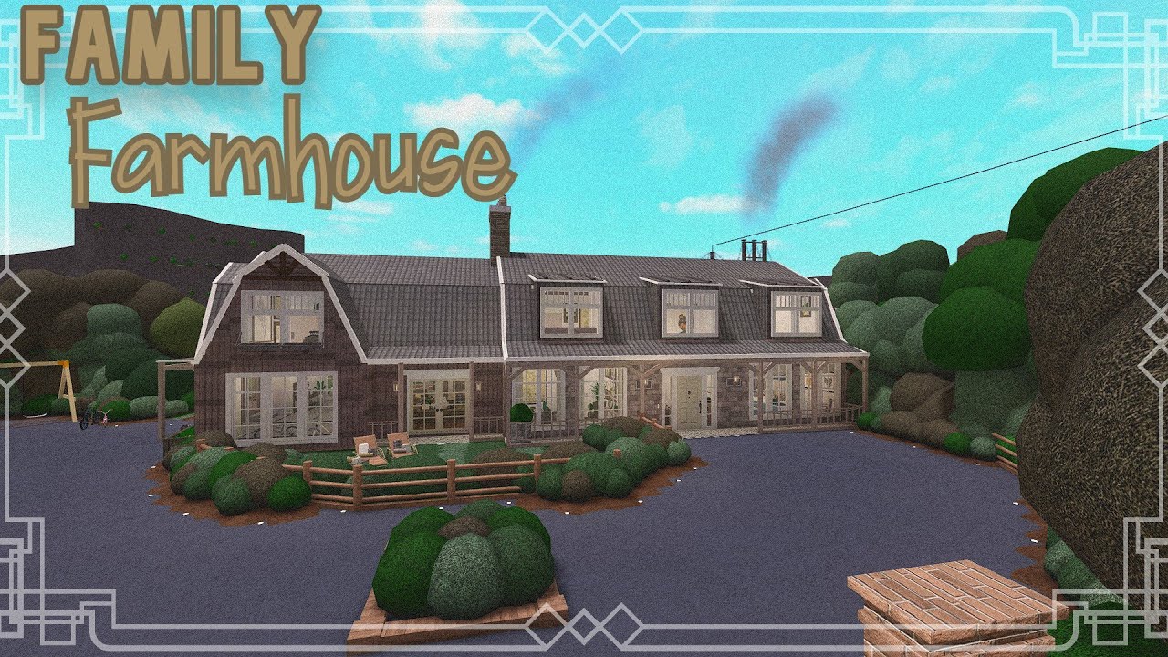 Bloxburg Speedbuild| Family Farmhouse| Part 1 - YouTube