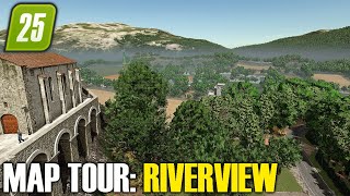 Riverview Farm MAP TOUR FS25 | Farming Simulator 25 mods