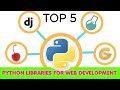 Top Five Python Libraries for Web Development|Django|Bottle|Flask|FastAPI|Pyramid|ITFO