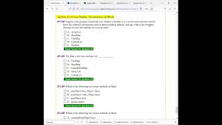 Daniel Liang Java Chapter 21 Multiple Choice Question Part 2