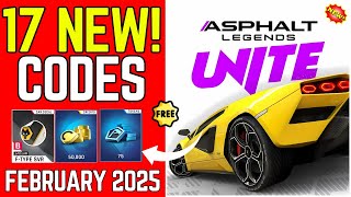 ⚡️FEBRUARY UPDATE⚡CODES ASPHALT CODES 2025 - ASPHALT 9 CODES - ASPHALT 9 PROMO CODE