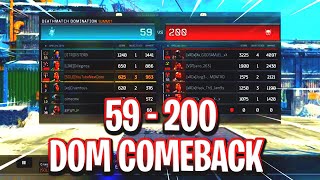 BO4! 59-200 COMEBACK AGAINST A 6 MAN PARTY 😳!!