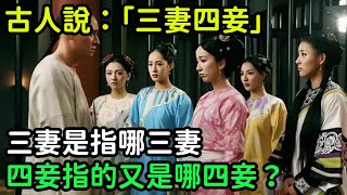 古人說：「三妻四妾」，三妻是指哪三妻，四妾指的又是哪四妾？【小菲扒歷史】 #歷史#歷史故事 #古代曆史#歷史人物#史話館#歷史萬花鏡#奇聞#歷史風雲天下#水滸傳