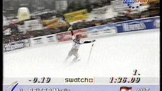 Mario Reiter wins slalom (Kitzbühel 1997)