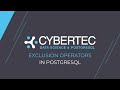 Exclusion operators - EXPLAINING PostgreSQL | CYBERTEC