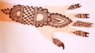 Mehndi Design Easy and Beautiful| Simple Arabic Mehndi Design| Mehandi ka Design| Mehandi