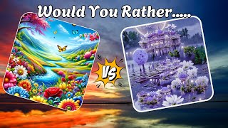 WOULD YOU RATHER- Nature Edition 🍏🐼🦖 | Easy, Medium, Hard | Ultimate NATURE Quiz