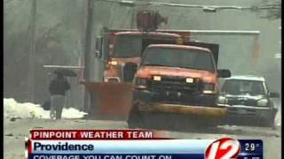 Snow piling up across Rhode Island inclding Pawtucket