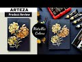 step by step acrylic painting for beginners using ARTEZA metallic colors | ARTEZA Product Review