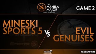 Evil Geniuses vs Mineski - Manila Majors -  Groupstage - Game 2