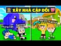 Nếu Mr Vịt và Kamui thi xây NHÀ CẶP ĐÔI 1 MÀU cùng Phong Cận và Sammy trong Minecraft !