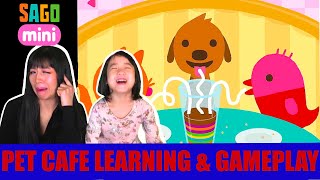 Sago Mini Pet Cafe gameplay | Learn colors and numbers with Ella and Mommy