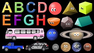 What Is It? Collection - 28 Min of ABC's, Shapes, Colors, Planets, Vehicles - The Kids' Picture Show