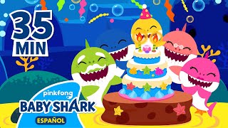 Feliz Cumple Tiburón Bebé y más canciones infantiles | +Recopilación | Baby Shark en Español