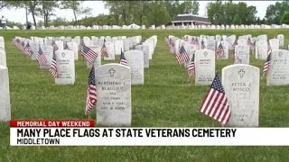 Middletown State Veterans Cemetery honoring fallen with 13K American flags