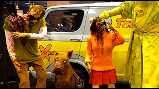 Zombie Scooby Doo & Shaggy Halloween Props at Transworld Halloween & Haunt Trade Show