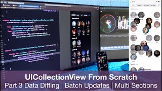 UICollectionView From Scratch [3] - Data Diffing | Batch Updates | Multiple Sections