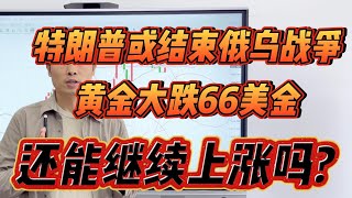 特朗普加紧解决俄乌冲突，黄金还能继续上攻吗？#黄金 #今日金价 #国际金价 #金价 #财经