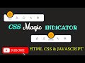 Magic Navigation Menu Indicator using Html CSS & Javascript | Curve Outside Effects