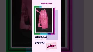 Pink School Bag For Girls | Daraz Shop | Pocket Mart
