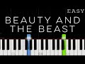 Beauty & The Beast - Disney | EASY Piano Tutorial