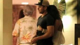 Zac and Vanessa in Hawaii w/Neck Kiss