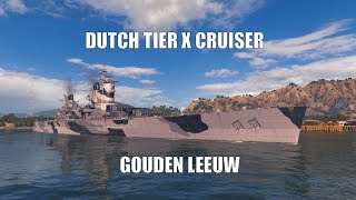 Dutch Tier X Cruiser Gouden Leeuw - Gameplay