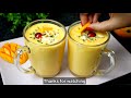 गार्मियों में बनाएं ठंडा ठंडा मैंगो मिल्कशेक thick u0026 creamy mango milkshake mango shake recipe