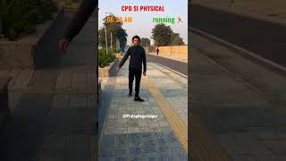 CPO SI PHYSICAL RUNNING 🏃‍♂️ #cpo #shorts #cgl #ssc #cpoexam2020 #motivation #ssccgl #chsl