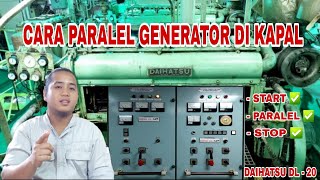 CARA MELAKUKAN PARALEL GENERATOR DI KAPAL