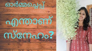 എന്താണ് സ്നേഹം? |SNEHAM|സ്നേഹം | ORMMACHEPPU |Jerry Tom