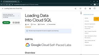 Loading Data into Cloud SQL | #qwiklabs | #GSP196 #CLI