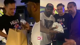 Respect! Derek Chisora Gifts Oleksandr Usyk And His Team Hamburgers After Fight