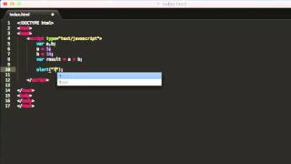 Javascript Tutorial - basic math operations with variables