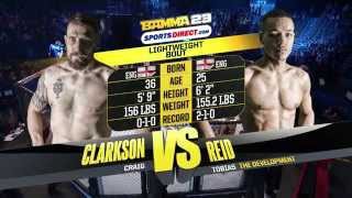 BAMMA 23 (Prelim) Tobias Reid vs Craig Clarkson